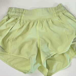 Lululemon Athletica Light Green Women's Athletic Shorts